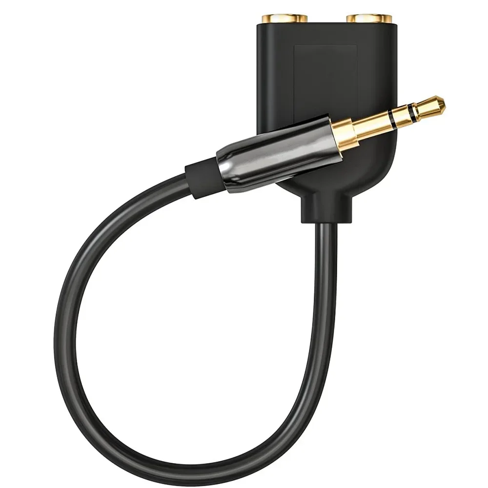 Câble d\'extension séparateur audio Y, stéréo, son Hi-Fi, convertisseur de téléphone sauna, 3.5mm mâle vers 2 Jack femelle 3.5mm, 3.5mm