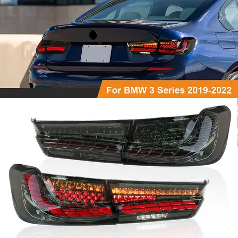 BMW 3 시리즈 G20 M3 G80 330 340i 320i 325i 2019-2022 LED 테일 라이트 어셈블리 브레이크 램프 다이나믹 턴 시그널 액세서리