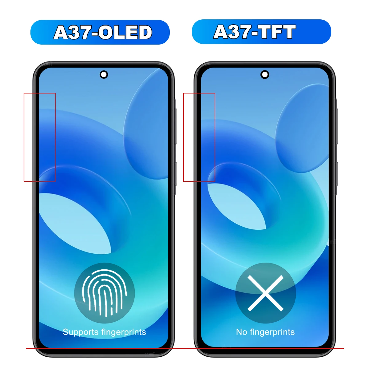 Für Samsung Galaxy A37 5G OLED-Display Rahmen Touchscreen Digitizer Baugruppe Ersatz für A376E A376B A376U SM-A376E