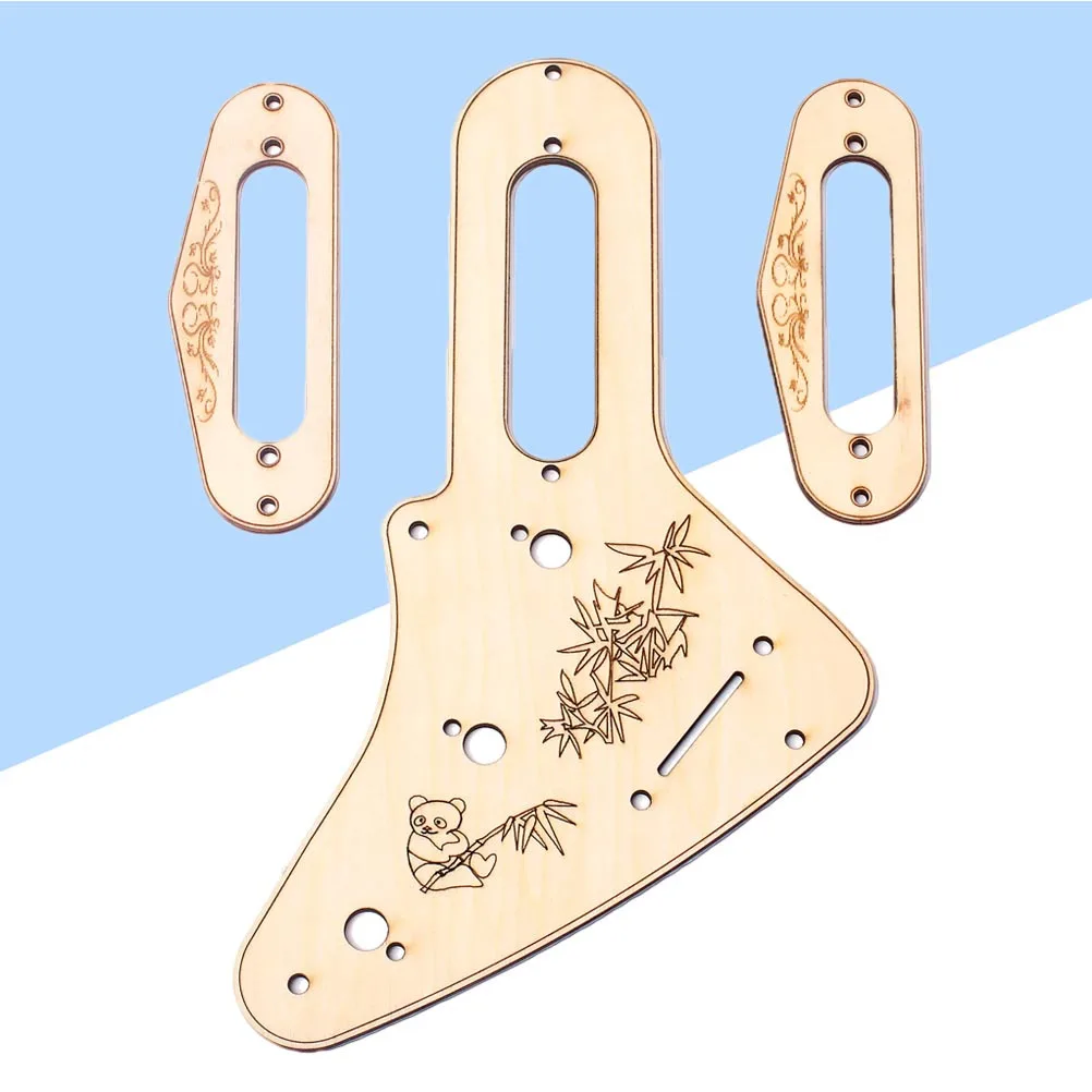 Pickguard لاقط الإطار مجموعة الخشب تحميل هامبوكر ل St Gb404 خمر نمط لتقوم بها بنفسك استبدال أجزاء الغيتار