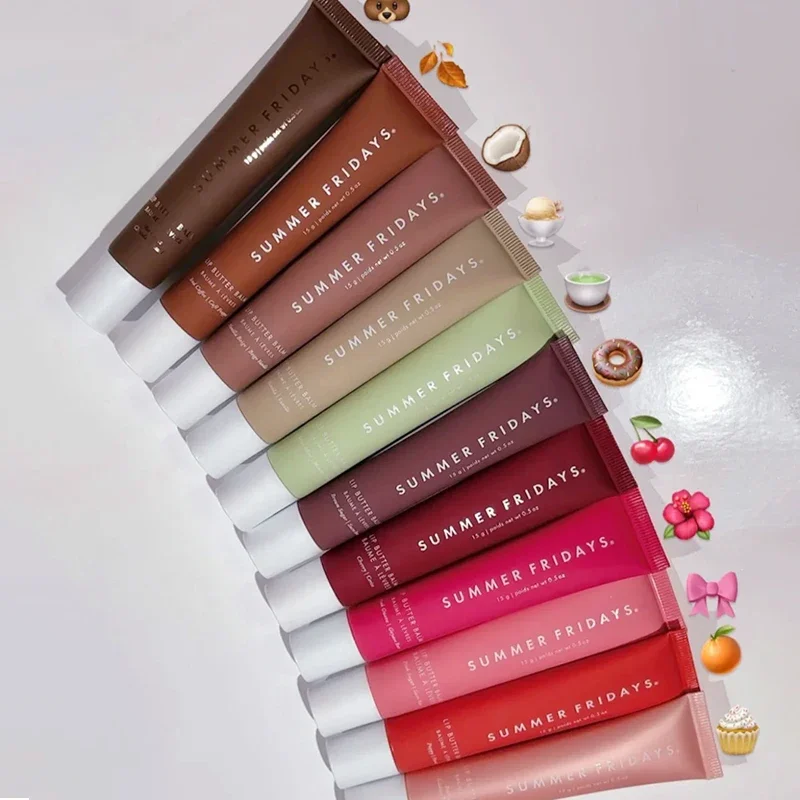 الصيف الجمعة الوردي الجوافة الحلو النعناع الشفاه بلسم أحمر الشفاه الشفاف مجموعة السلس لينة أنبوب مرآة ملمع الشفاه ملمع الشفاه مستحضرات التجميل الساخنة