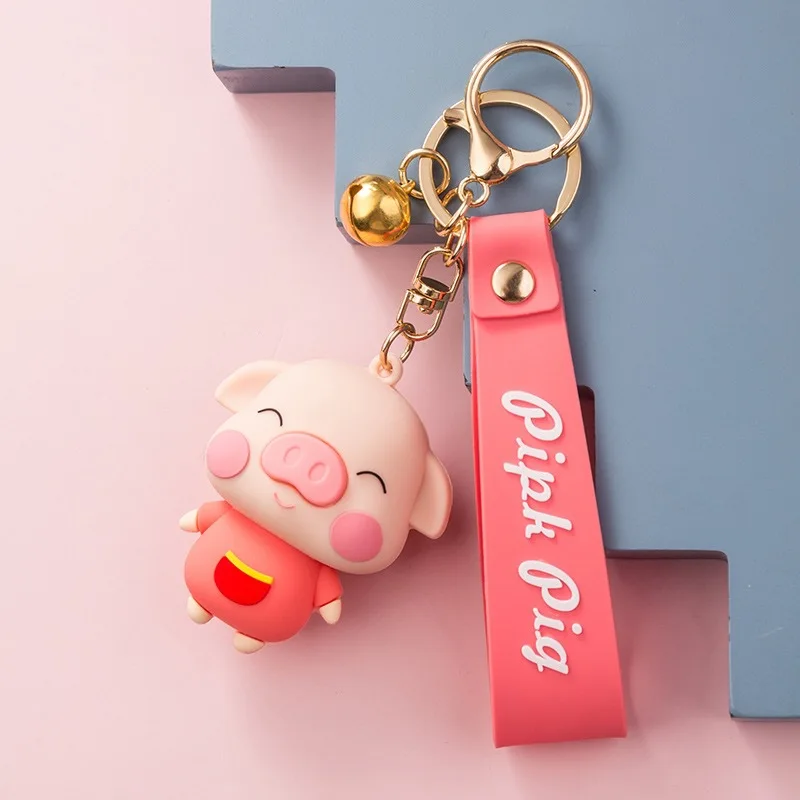 Cute Squeeze Bumpy Nose Pig Toy Keychain, brinquedos de descompressão infantil, pingente chave do carro, presentes de aniversário