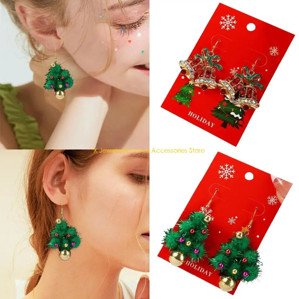 

31 кД современные рождественские серьги капли портативные для различных случаев сборки сплава