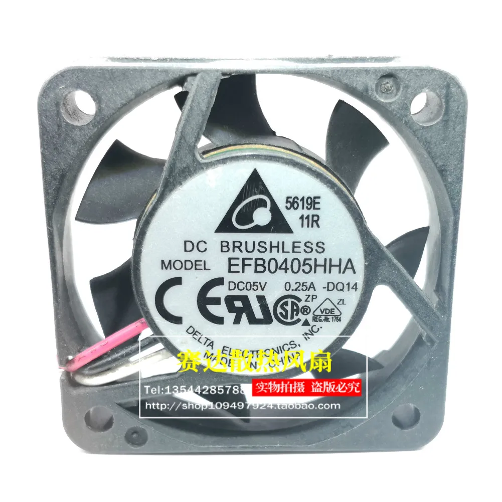 DELTA 4010 5V 0.25A EFB0405HHA 4CM  3 lines Wire projector Large air volume  Cooling Fan 40*40*10mm