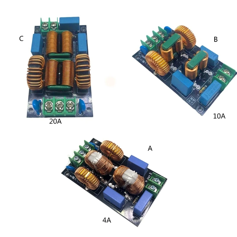 4A 10A 20A Filter 110V 220V Power RFI Isolator Purification Filter