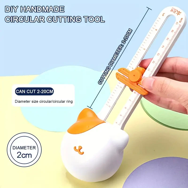 Precision 360° Adjustable Circle Cutter Scrapbooking Tool for Perfect Circular Paper Cuts Essential for Craft Enthusiasts image 4