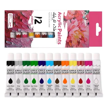 12-Color Acrylic Paint Set 1