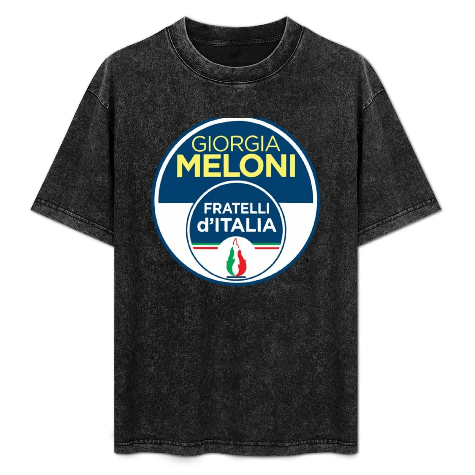 

Giorgia Meloni Fratelli d'italia T-Shirt man t shirt heavy cotton printed t shirts for man T-Shirt