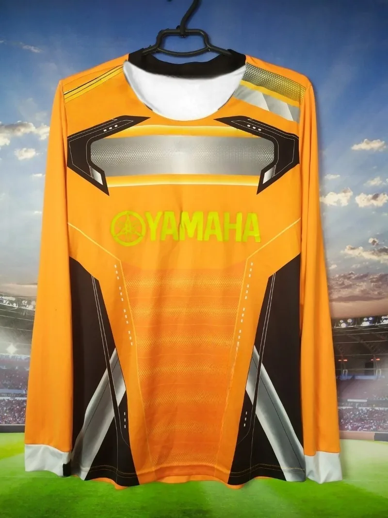 2026 Spring and Summer Trendy Yamaha Yellow Long Sleeve T-shirt for Men and Women Sunscreen Motorcycle Cycling Sweatshirt