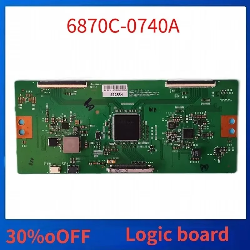 Original T-con Board 6870C-0740A For 65'' TV Logic Board 6871L 5228B Model V17 65 UHD HDR Ver1.0 6870C 0740A
