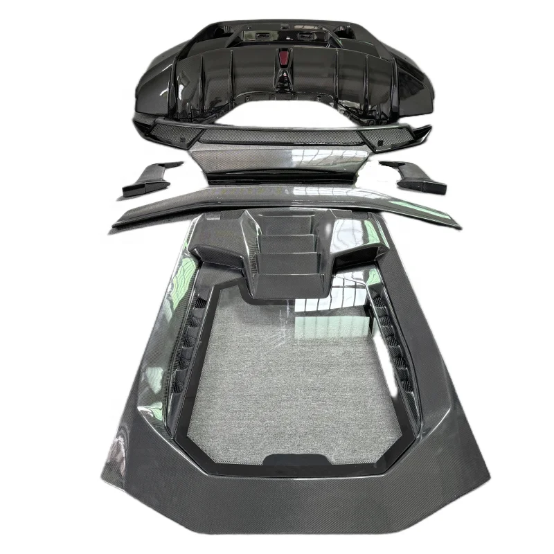 

Для Lamborghini Huracan LP610 LP580 bodykit Обновление LP640 Стиль Performance из углеродного волокна Задний бампер Задний капот Задний спойлер