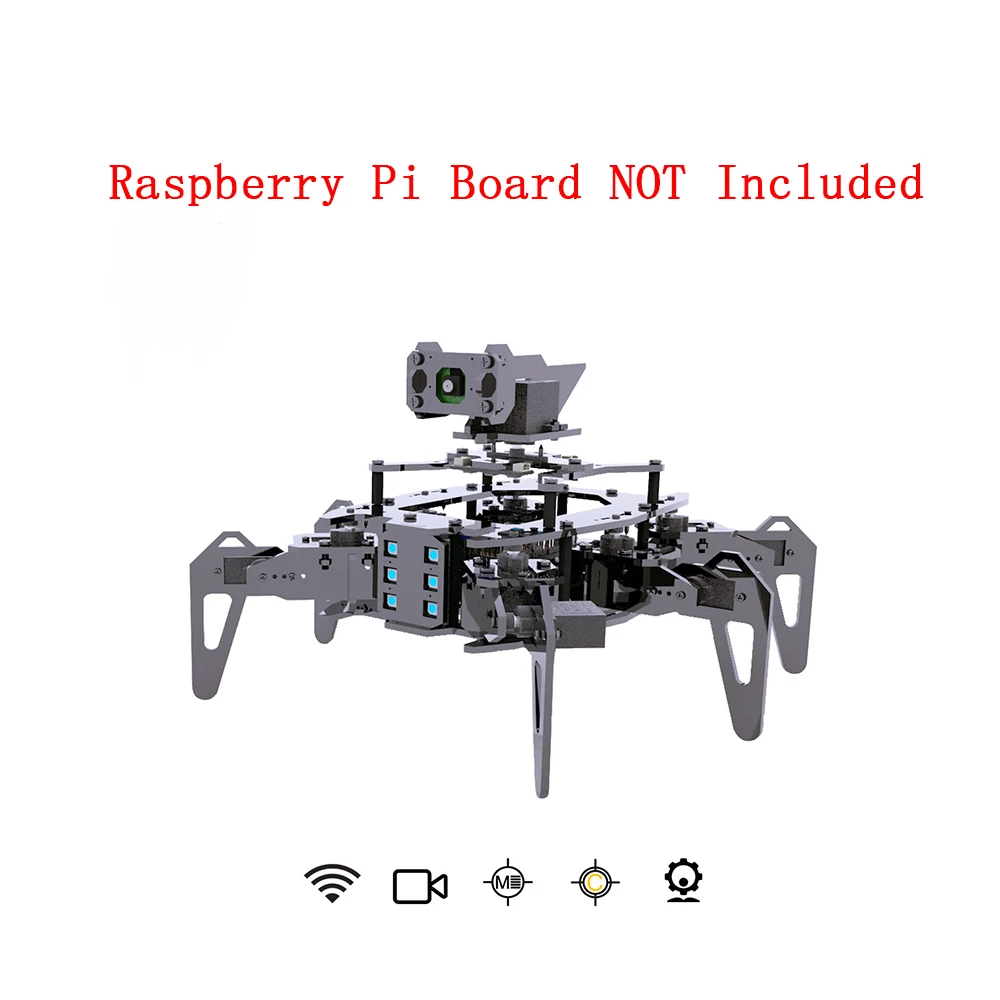 

Adeept RaspClaws Hexapod Spider Robot Kit for Raspberry Pi, STEAM Crawler Robot, (Raspberry Pi board not included)