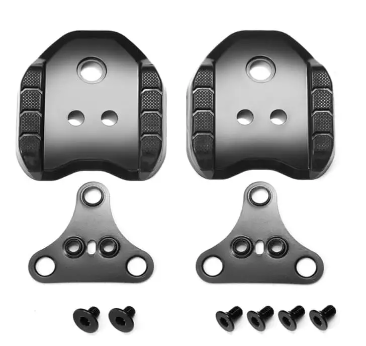 SPD Cleat Adapters: Convert 3-Hole Shoes to 2-Hole Pedals with Durable Metal Construction - Padded Nylon Design for Comfortable