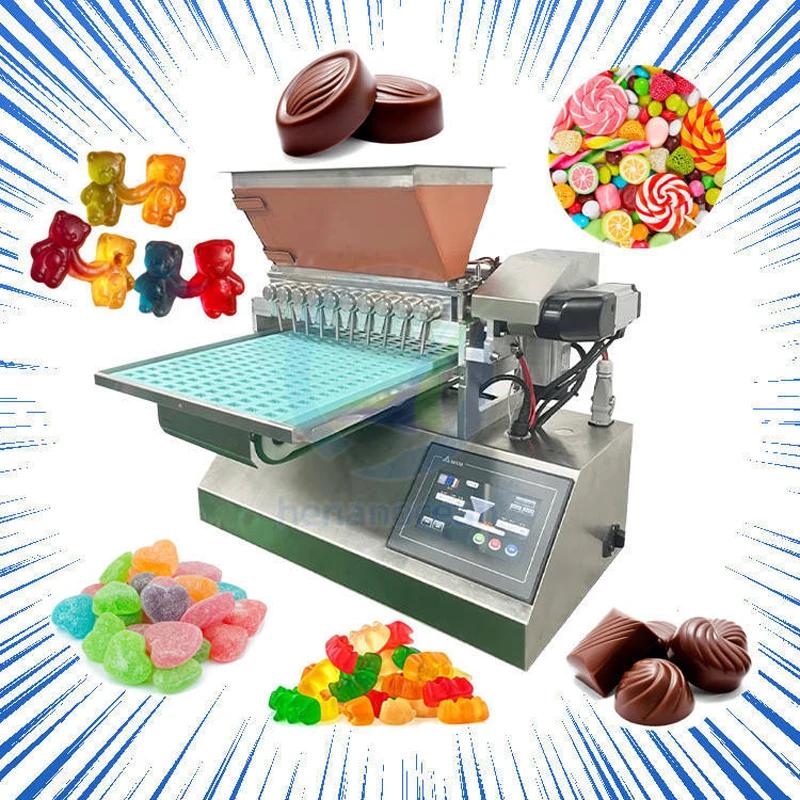 Gummy Sour-Belts-Candy-Make-Machine Hot Sale Manual Chocolate Making Machine Manual-Chocolate-Depositor