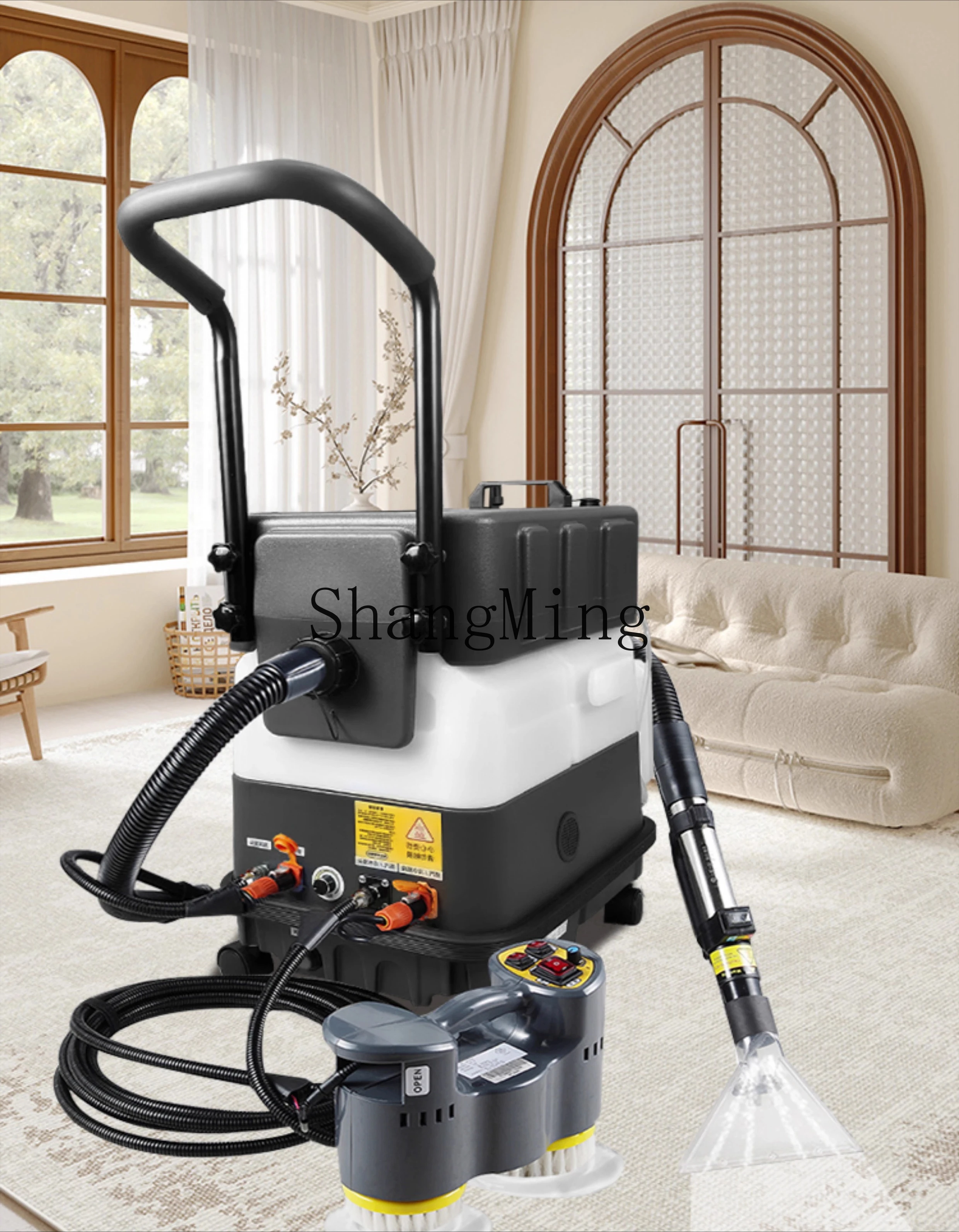 Profesjonalna myjka parowa ZYY z pompą spryskującą, do czyszczenia kurtyn, sof i dywanów metodą wysokotemperaturową.
