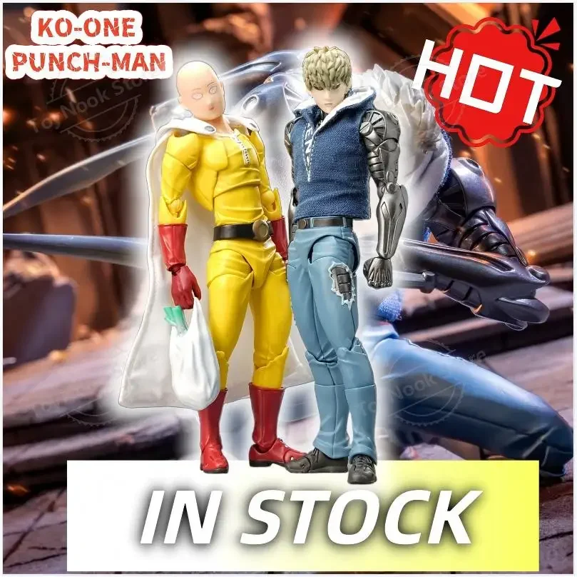 

New Ko Genos Anime Action Figures Kaiyodo Revoltech Yamaguchi One Punch Man Figurine Joint Movable Model Statue Kids Toys Gifts