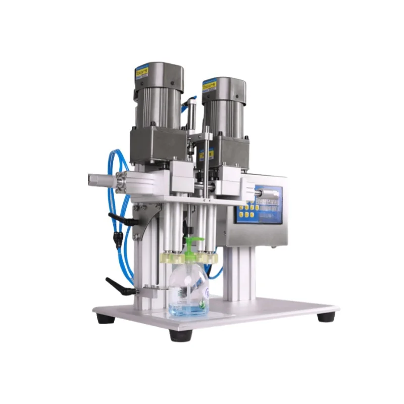 Desktop Round Plastic Screw Bottle Capping Machine with Aluminum Cap Sealing Function Plastic Can Sealing Machine