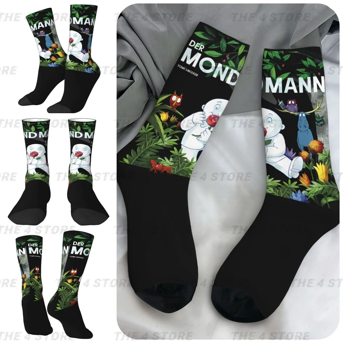 

Der Mondmann High elasticity polyester fiber Men and Women printing Socks,Windproof Applicable throughout the year Dressing Gift
