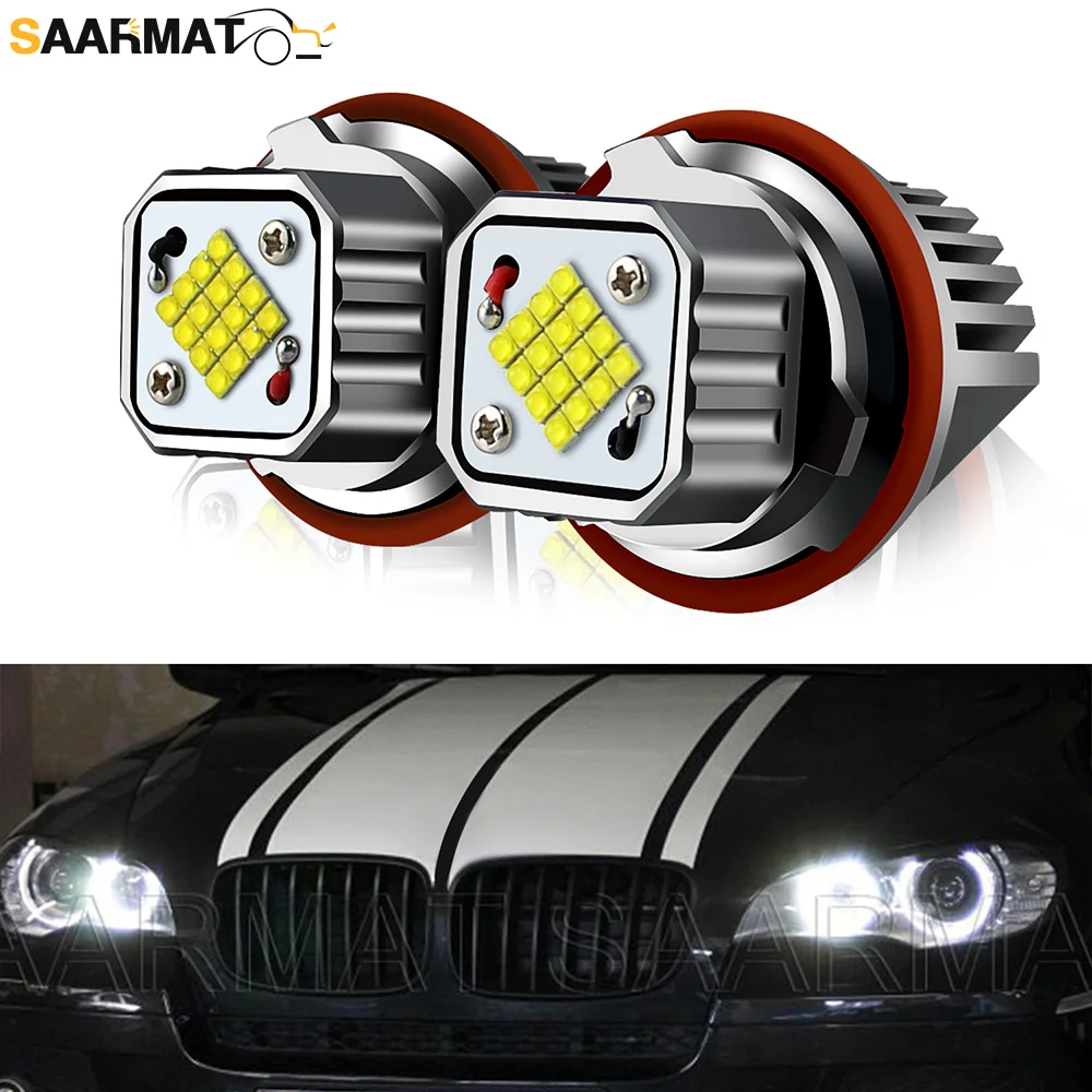 

Светодиодные Габаритные огни Angel Eyes 80 Вт, 2 шт., для BMW E39, E53, E60, E61, E63, E65, E66, E87, 525i, 530i, xi, 545i, X3, M5, X5 00-09