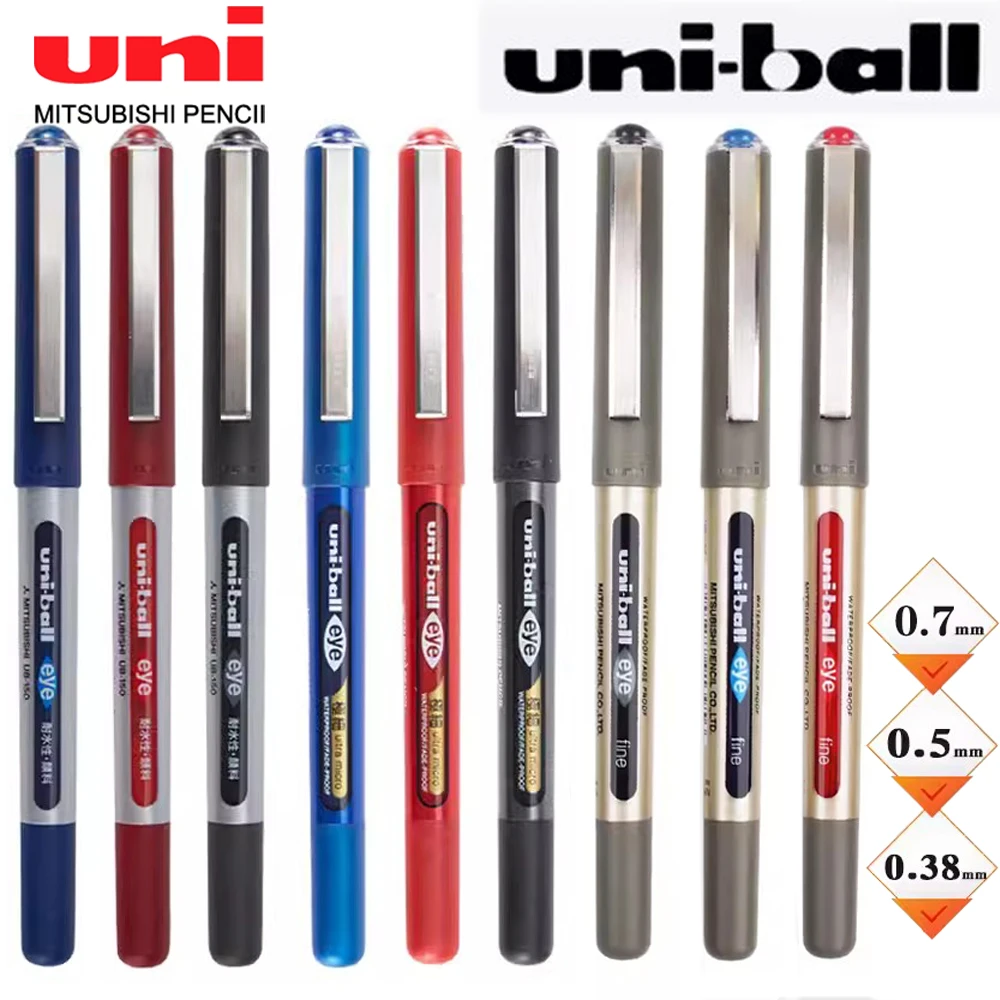 10/12pcs Japan UNI Gel Pen UB-150 Straight Liquid Ballpoint Pen 0.38/0.5/0.7mm Students with Kawaii Stationery Office Supplies