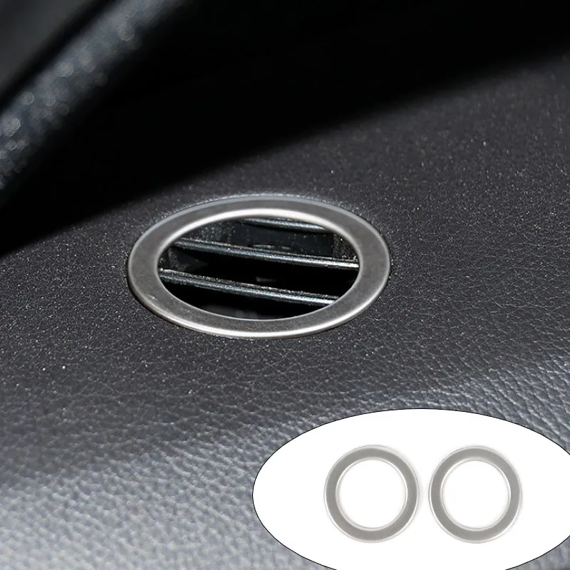 

Carbon Color Car Dashboard Air Condition Outlet Circle Frame Trim For Mercedes Benz E Class W212 2009-2015 Interior Accessories