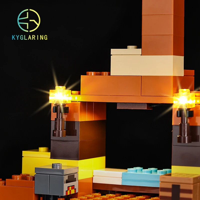 Kyglaring LED Light Kit For 21263 The Badlands Mineshaft Building Blocks (Only Light Kit Included)