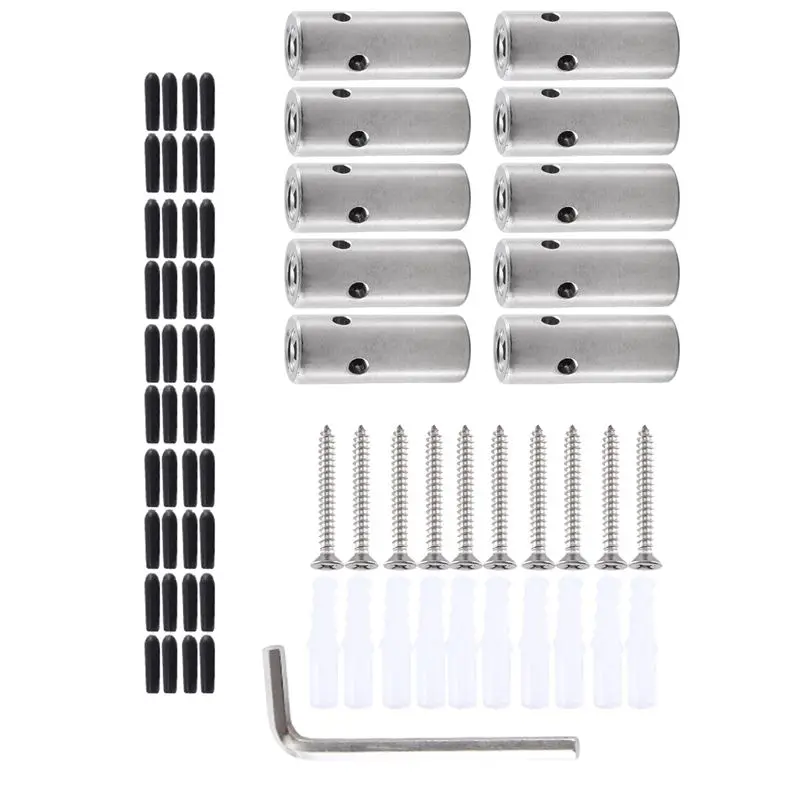 

WON 1 комплект проволочной решетки для вьющихся растений на открытом воздухе, крепеж из нержавеющей стали 316, комплект проволочных решеток для вьющихся растений на открытом воздухе -B