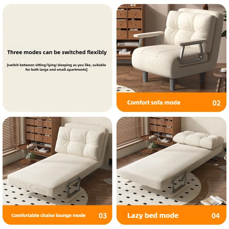 โซฟาเบดพับได้ ทำจากวัสดุผ้าลูกฟูกหรือหนังเคลือบน้ำมัน โซฟาเดี่ยวและโซฟาคู่ เก้าอี้นั่งในบ้านสำหรับฤดูหนาว เตียงงีบในออฟฟิศ