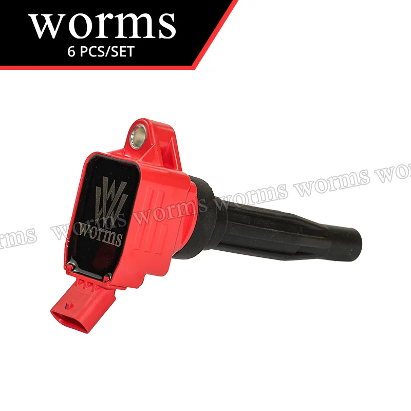 الديدان عالية الأداء ملف الإشعال سباق 4 قطعة مجموعة ل 2016-2023 Genesis G70 G80 G90 كيا ستينغر 3.3L #2