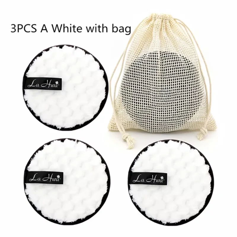 3 stücke Wiederverwendbare Make-Up Entfernung Pads Baumwolle Wischen Mikrofaser Make-Up Entfernung Schwamm Baumwolle Reinigung Pad Werkzeug Reinigung Pad