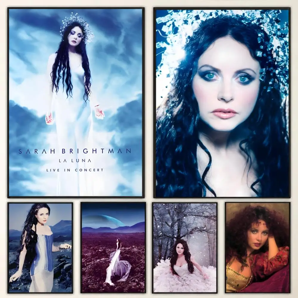 Sarah Brightman Classical Soprano Concert Stage Visuals Poster Aesthetic Art Print for Bedroom & Living Room Decor, Unframed