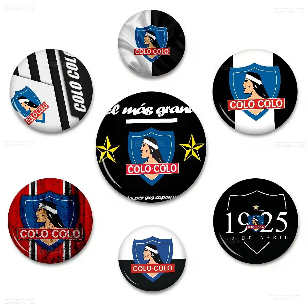Broches de Anime del Club de Fútbol Colo-Colo, Lindos Insignias de Dibujos Animados, Pin para Solapa de Chaqueta y Jeans, Accesorio de Regalo