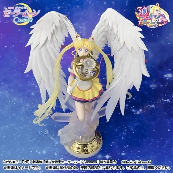 Original Bandai Zero Chouette Eternal Sailor Moon Action Figure Tsukino Usagi Eternal Sail Moon Figure Anime Model Doll Toys