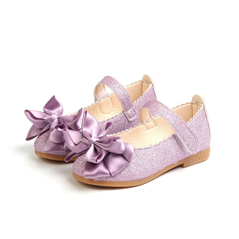 Kids Princess Footwear Girls Soft Bottom Leather Shoes Students Performance Footwear Non-slip  Breathable Children Dancing Shoes