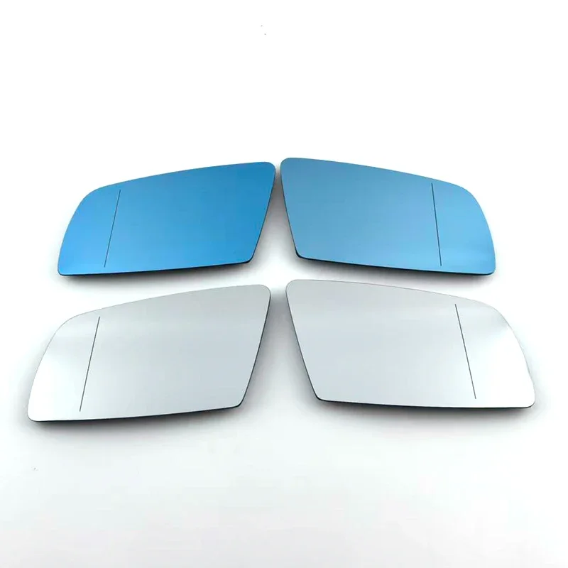 For BMW 5 Series E60 E61 E63 E64 2003-2008 Left&Right Side Blue Heated Wing Mirror Glass Wide Angle Rearview Mirror