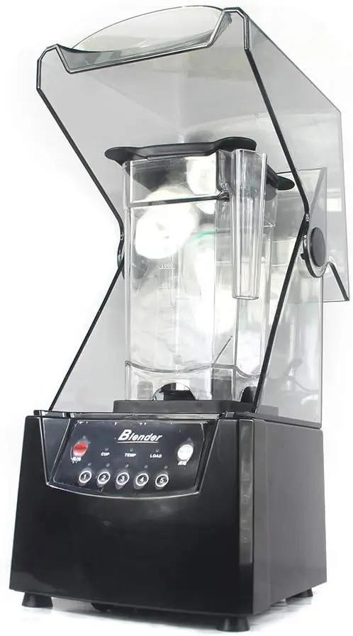 خلاط تجاري احترافي مع درع حاوية صوت هادئة 2600 وات عازلة للصوت خلاط عصائر صانع عصارة الفاكهة M