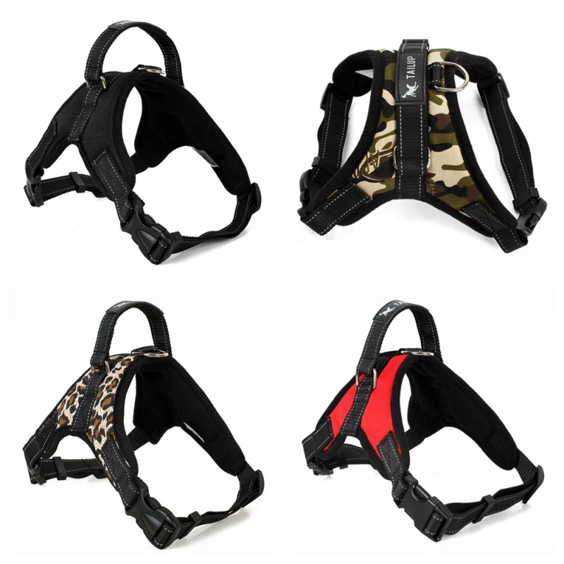 Pet Dogs Cats Adjustable Harness with Leash Durable Explosion-proof Reflective Breathable for Small Large Dog Harness Vests