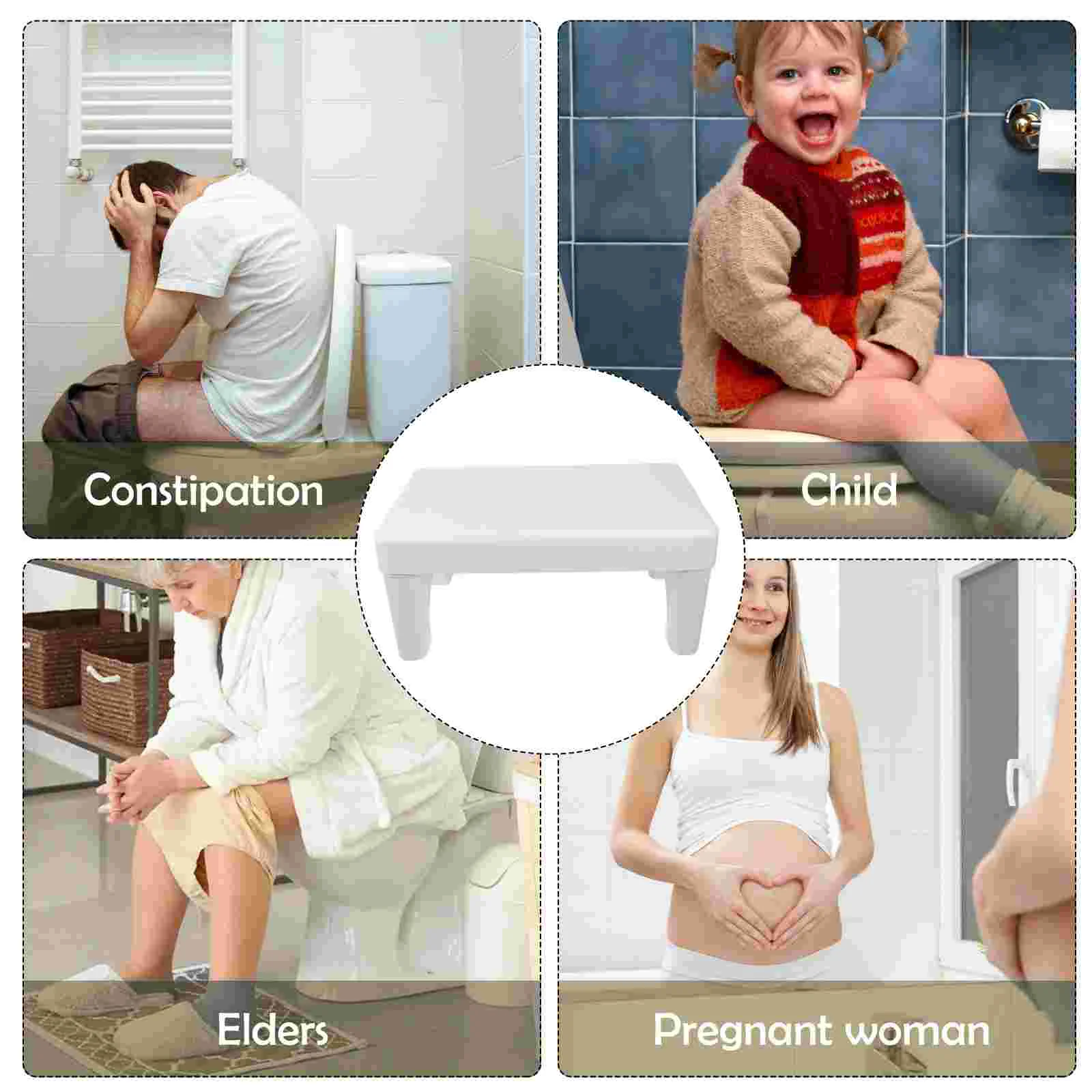 Foot Stool for Toilet Step Potty Pooping Adults Squatting Bathroom Posture