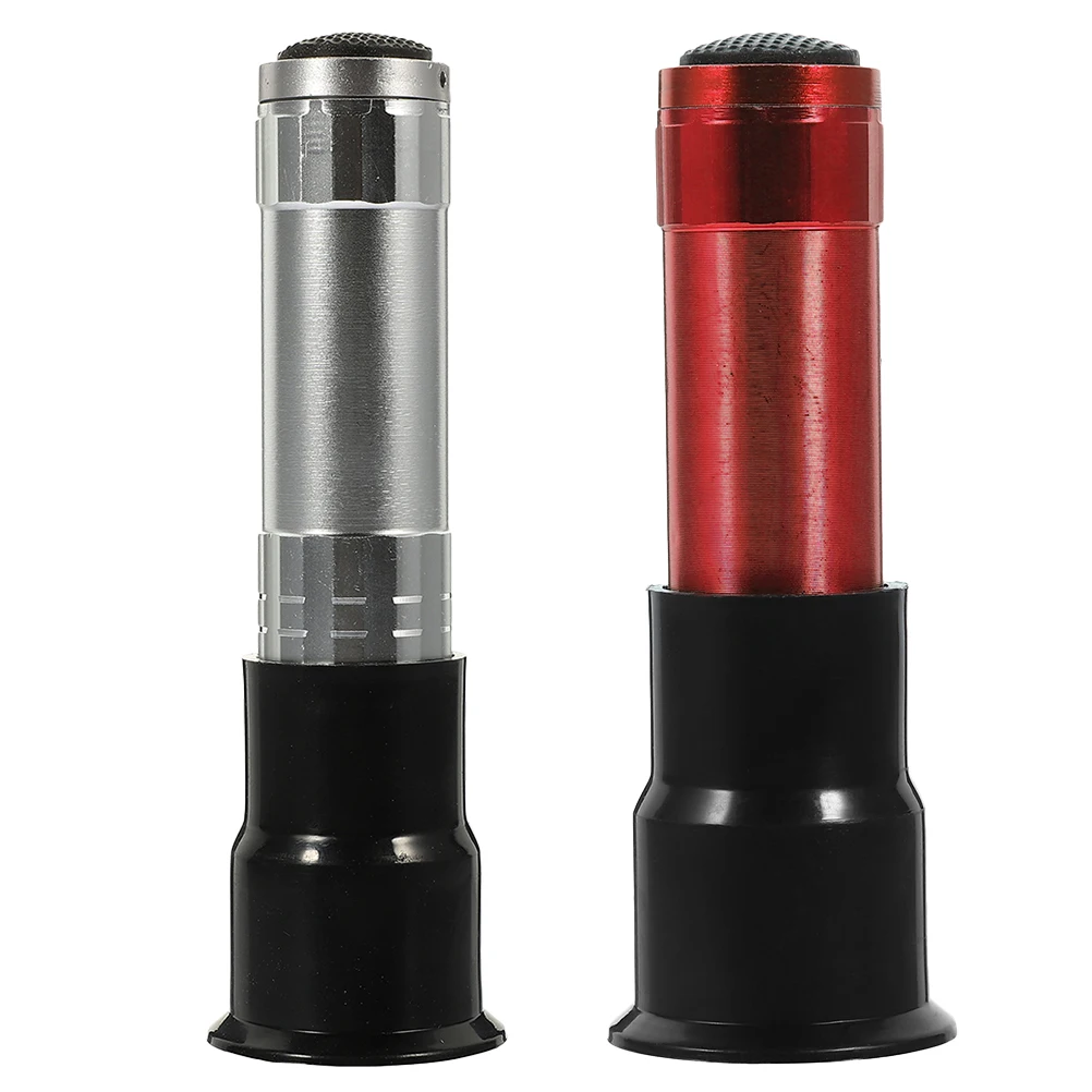 

2PCS Egg Candler Tester Portable Handheld Incubator Light for Checking Fertilized Eggs Poultry Equipment Silver Red