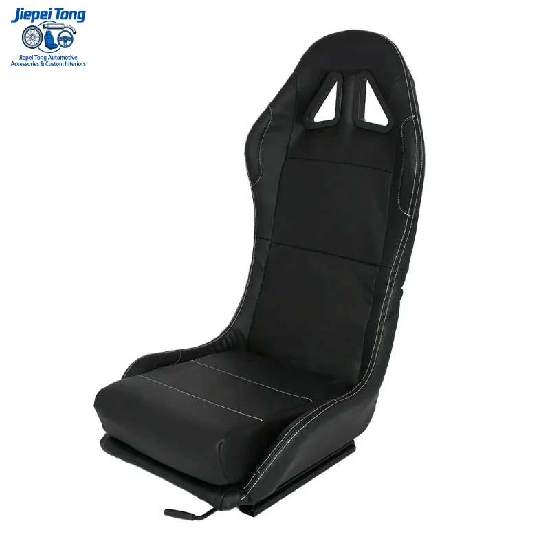 

Sports Car Custom Logo New Product Black Stitching Bracket Solid Game Chair Racing Seat