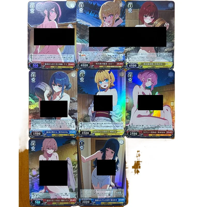 

Diy 8 шт./компл. OSHI NO KO с самоконтролем, сбор подписей, торговая флэш-карта, аниме, мультфильм, оригинальная серия, подарок, позолоченная подпись