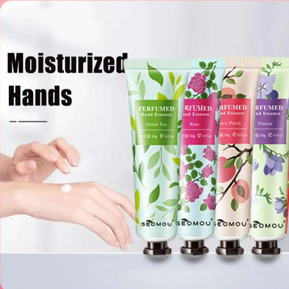 Plant Fragrance Hand Cream Whitening Moisturizing Mini Hand Lotion Plant Anti-Aging Hand Feet Care Cream For Men Womem Random