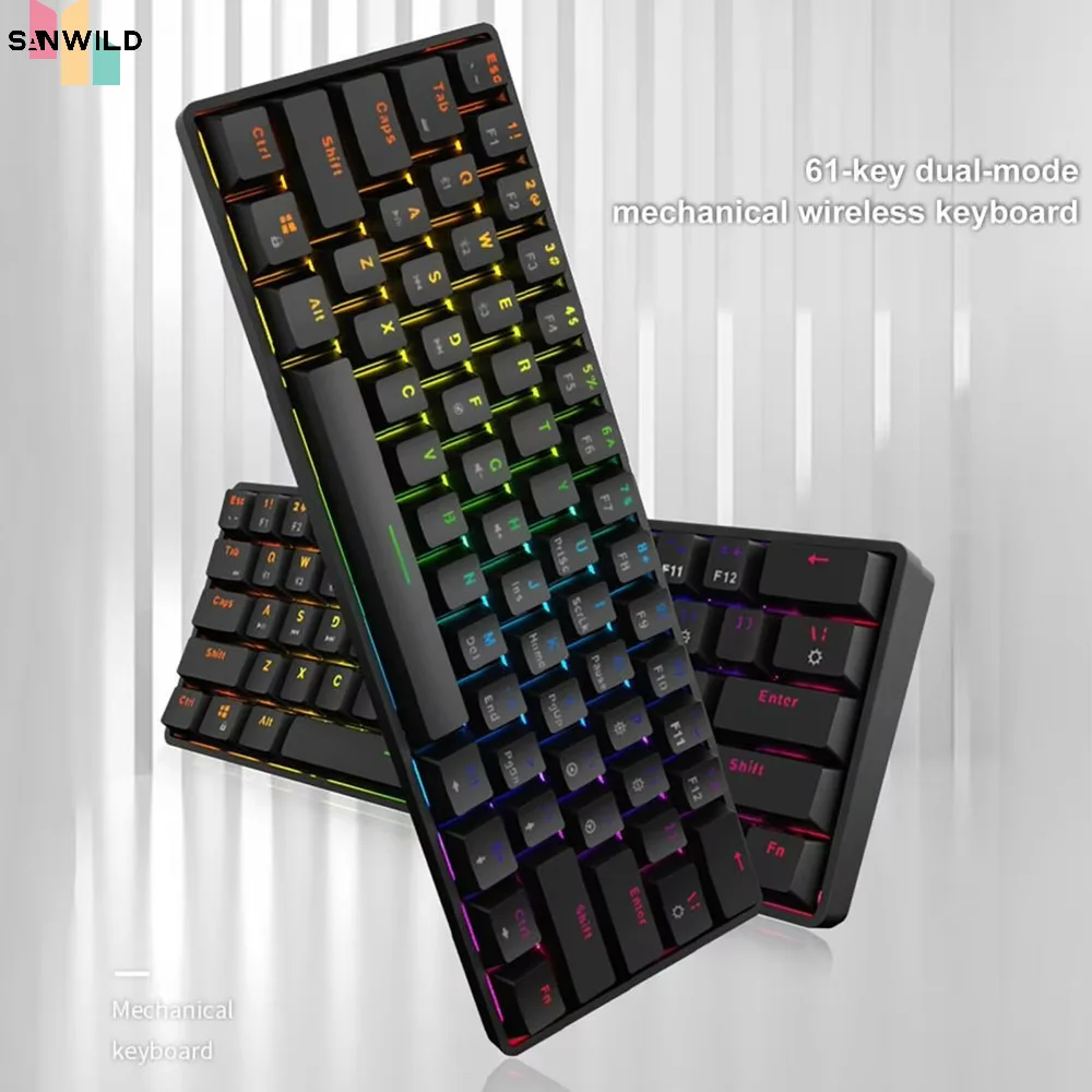 K620 Esports Wired Mechanical Keyboard Type-c Hot Swappable Rgb Luminous Ergonomic Esports Game Mechanical Keyboard