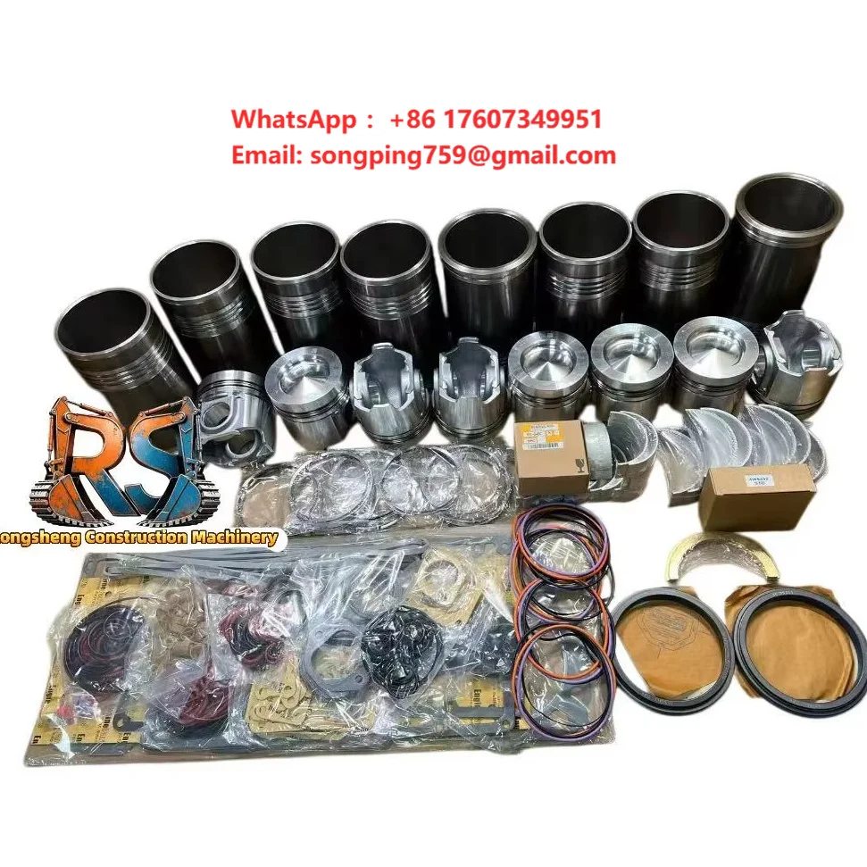Suitable for CAT 3406, 3408 Engine Parts Pistonscylinder Liners/complete Gasket Kitspiston Rings, 3408 Cylinder Liner Assemblies