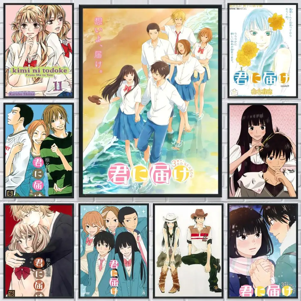 

K-Kimi Ni Todoke Anime Poster HD Print Personalized Canvas Wall Mural Art Poster Photos for Living Room Home Decor Durable