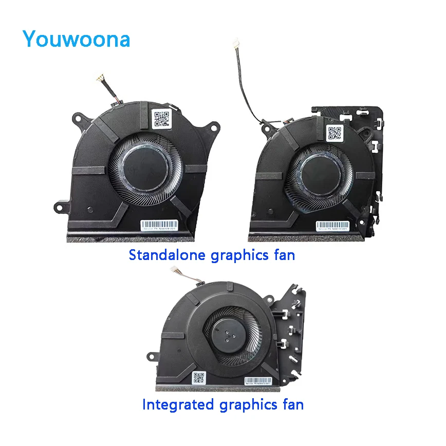 

New Original LAPTOP CPU GPU Cooling Fan FOR HP TPN-Q286 15-FD N44110-001 N44109-001 N38472-001