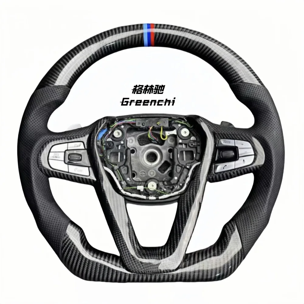 For  G30 G20 G01 G02 G05 G06 G07 M4 M5 F90 M8 X3 X4 X5 X6 F40 F44 F97 F98 F95 F96 G11 Forged Carbon Sport Steering Wheel