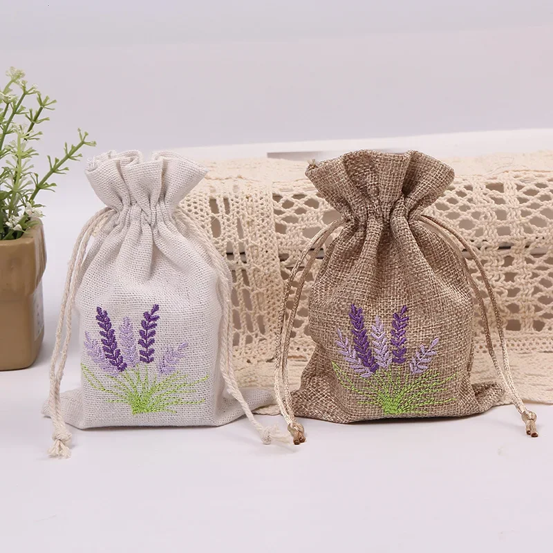 Embroidery Bag Jewelry Packaging Bag Wedding Party Candy Bags Favor Pouches Drawstring LVB17