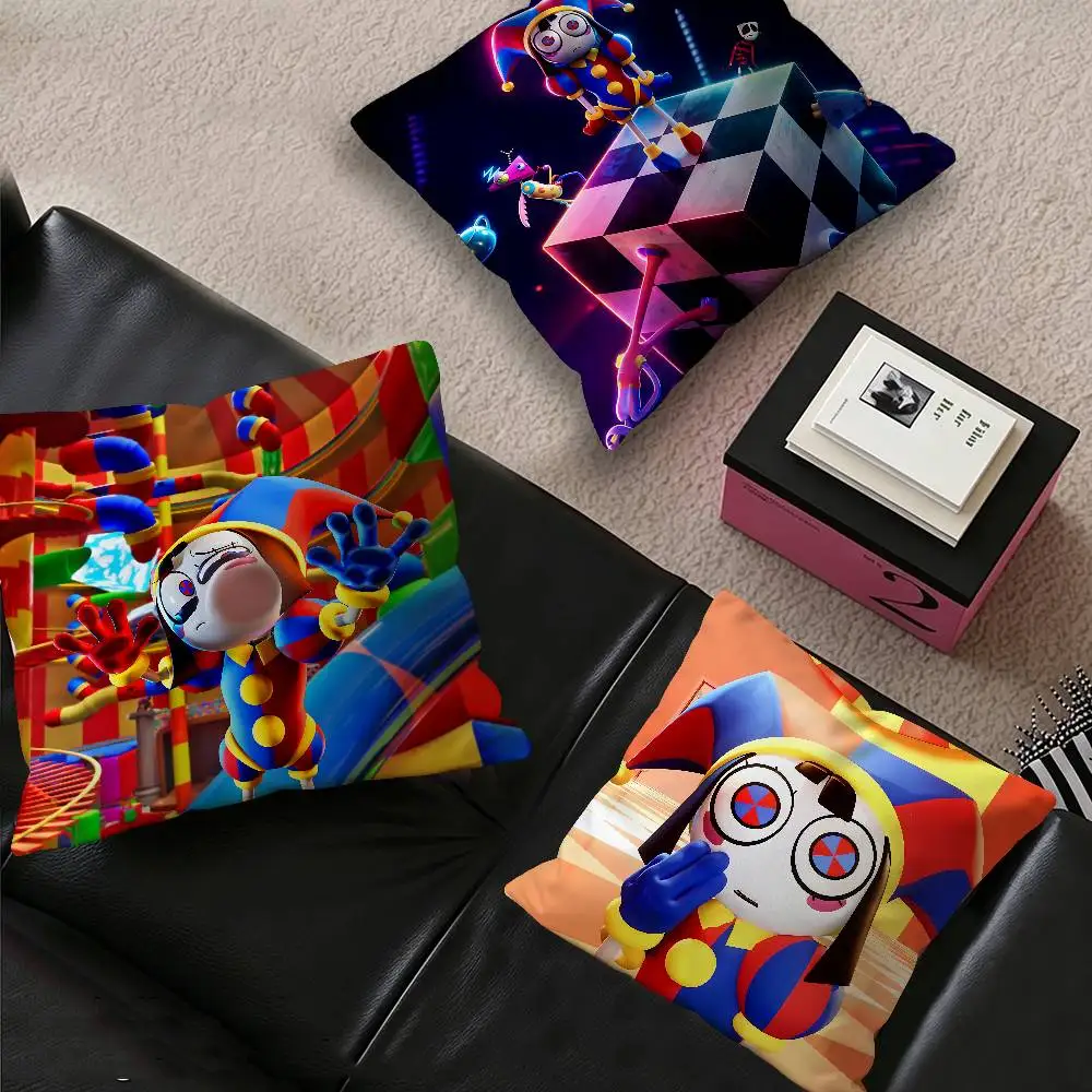 T-The A-Amazing D-Digital C-Circus Pillow Cover For Bedroom Room And Living Room Sofa Decorative Cushion Cover