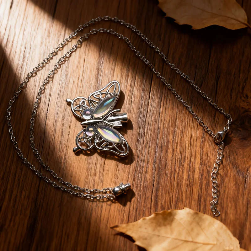 1 قطعة رماد الفراشة جرة رماد عقدة قلادة تذكارية لوازم جنازة الحيوانات الأليفة جرة #3